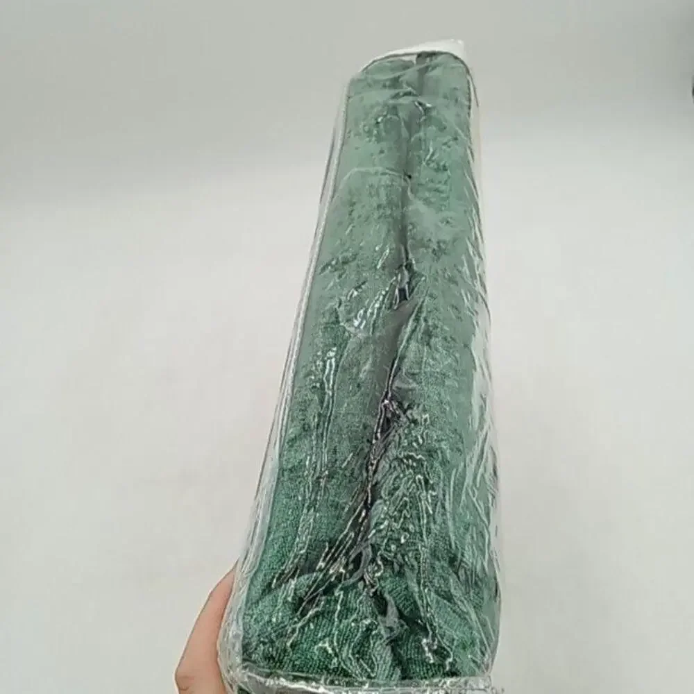 Jardin Chenille Tablecloth Rectangle 66x140 Green Solid Dining Room Traditional